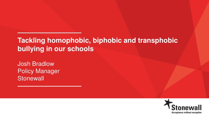 Addressing LGBTQ+ Bullying in Schools: Stonewall's Strategies