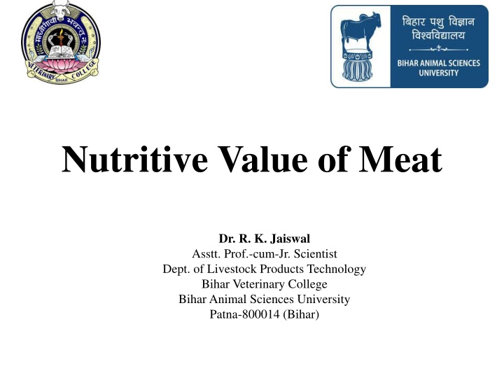 The Nutritive Value of Meat: A Comprehensive Overview