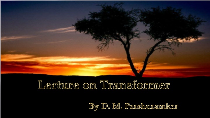 Transformers in AC Power Distribution