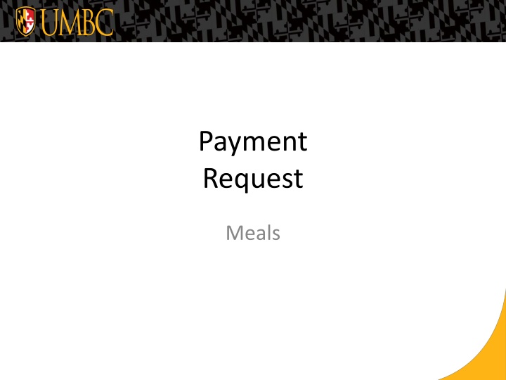 UMBC Meal Request Guidelines