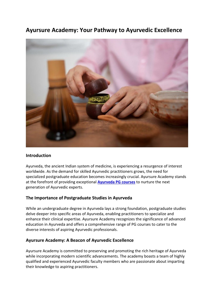 ayursure academy your pathway to ayurvedic n.w