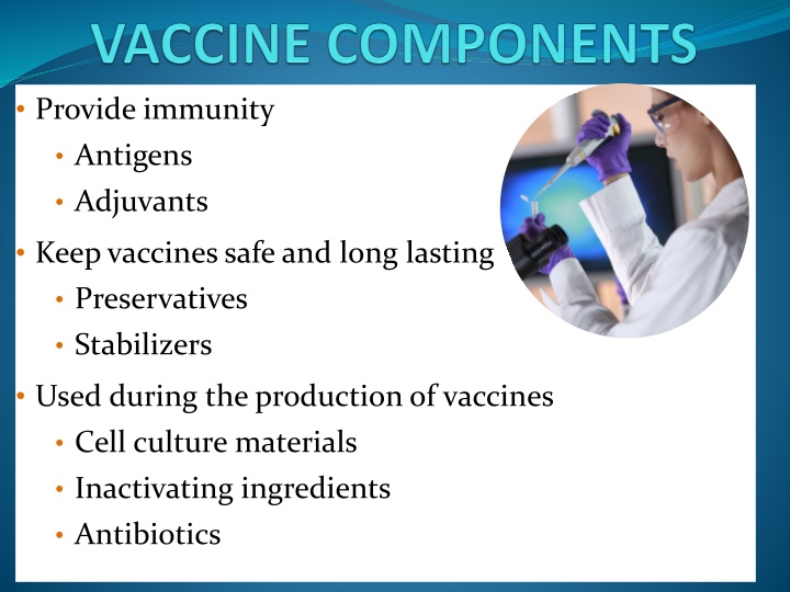 Vaccine Components and Preservatives