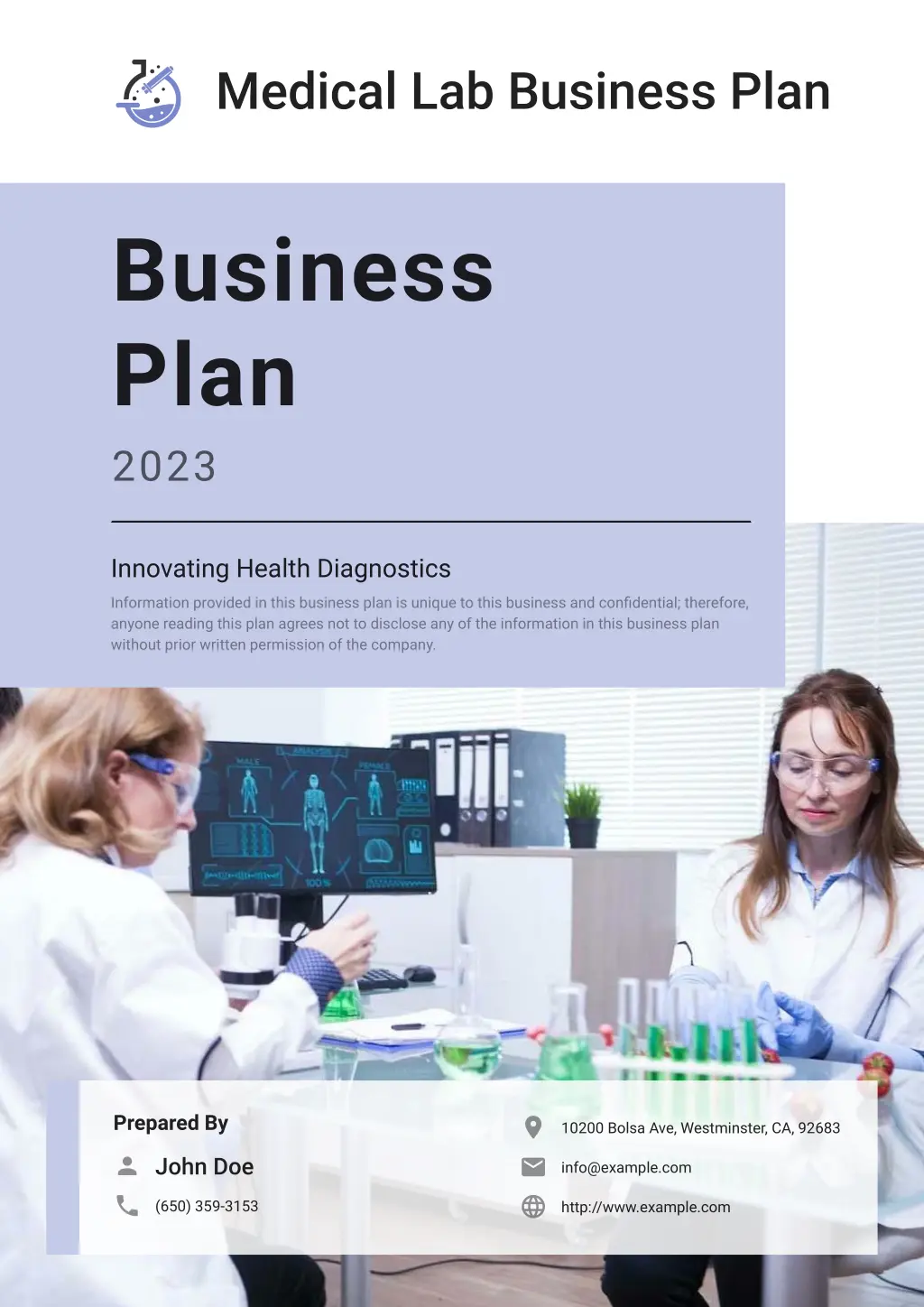 medical lab business plan n.