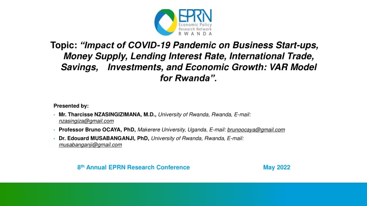 Economic Impact of COVID-19 Pandemic on Business in Rwanda: VAR Model Analysis