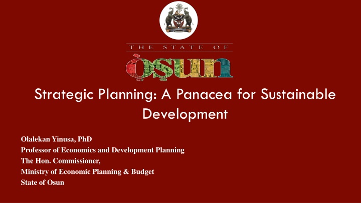Strategic Planning for Sustainable Development: A Comprehensive Overview
