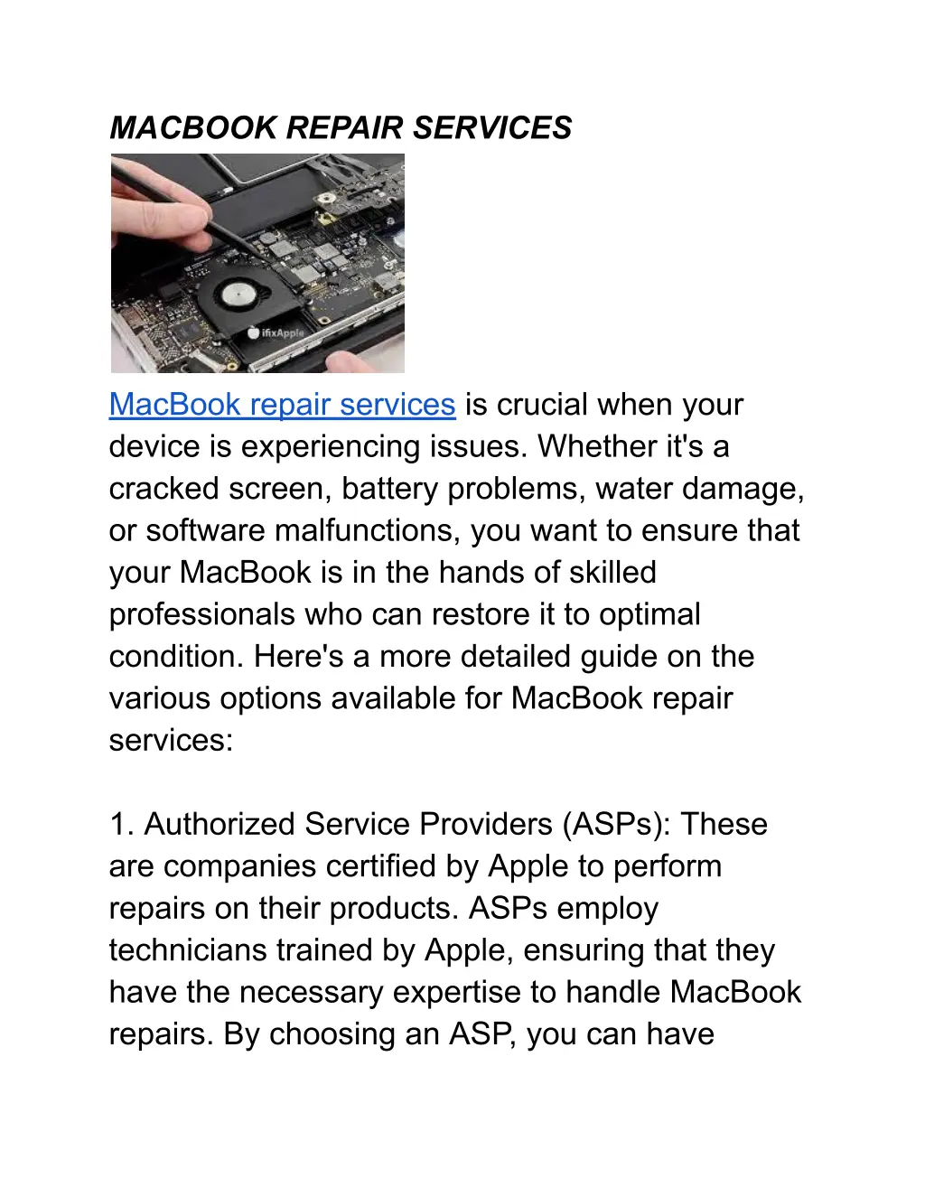 macbook repair services n.