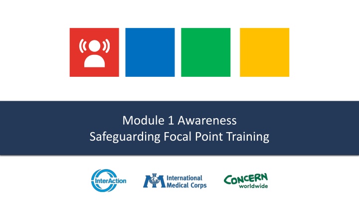 Safeguarding Focal Point Training Overview