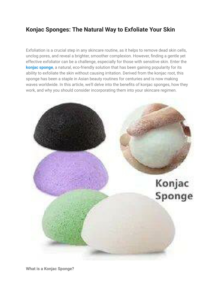konjac sponges the natural way to exfoliate your n.w