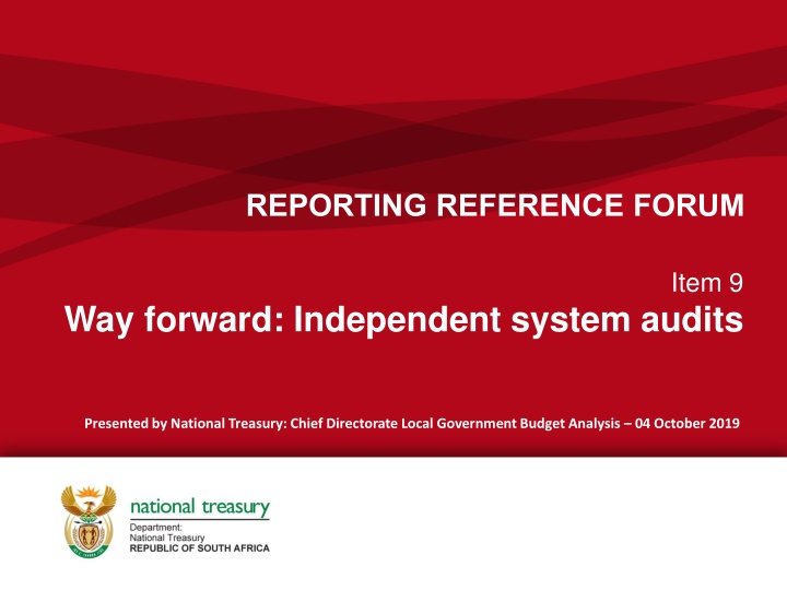 Legislative Requirements for Independent System Audits in Local Government