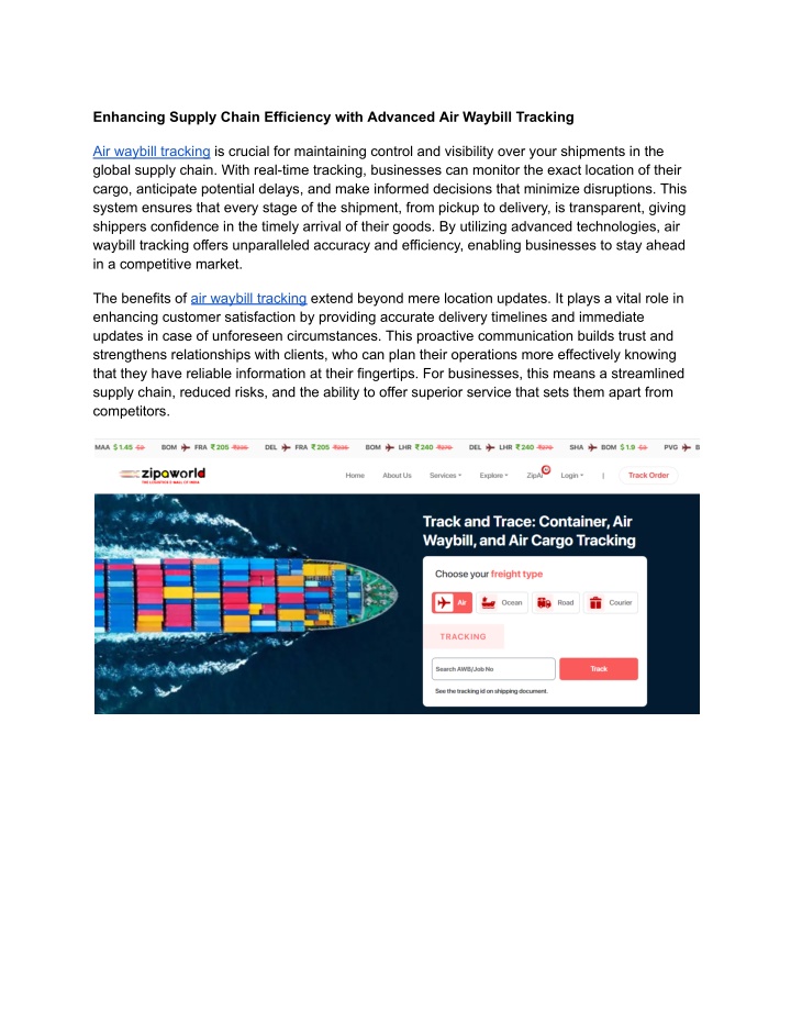 enhancing supply chain efficiency with advanced n.w