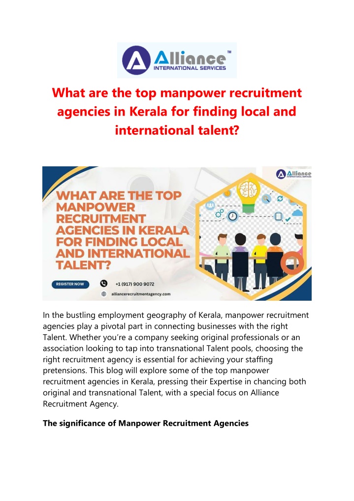 what are the top manpower recruitment agencies n.w