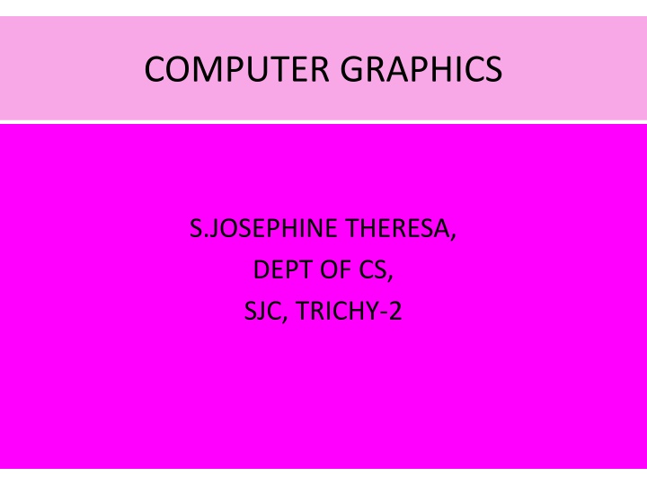 Symmetrical DDA and Bresenham's Line Drawing Algorithm