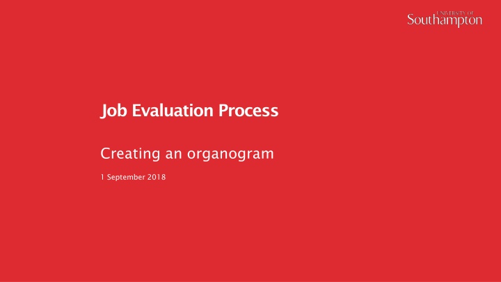 Job Evaluation Process: Creating an Organogram