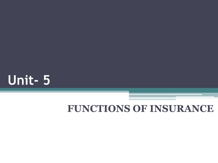 The Functions of Insurance in Business Organizations