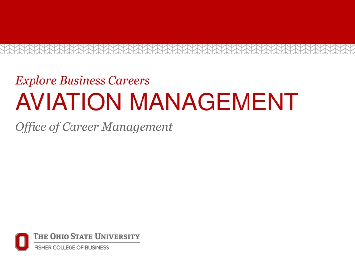 Careers in Aviation Management