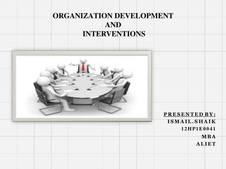 Organization Development and Interventions Overview