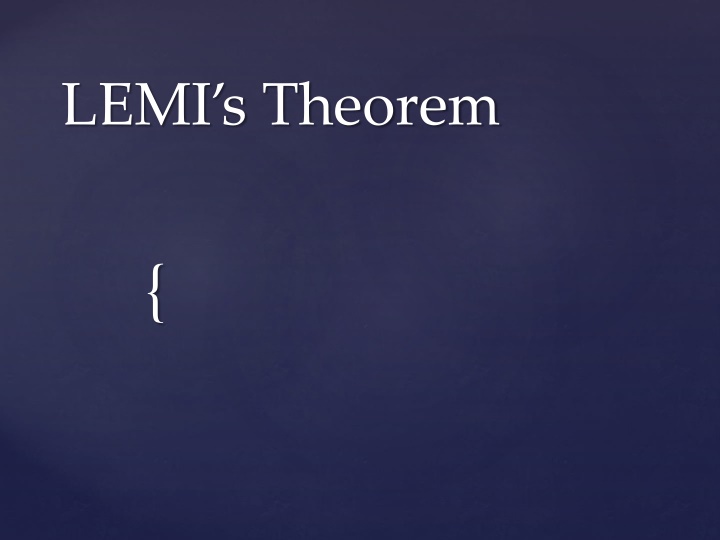 Lami's Theorem in Physics