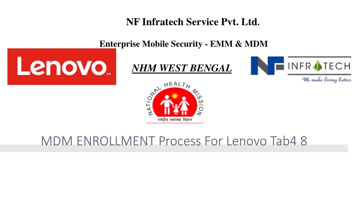 NF Infratech Service Pvt. Ltd. Mobile Security Enrollment Process