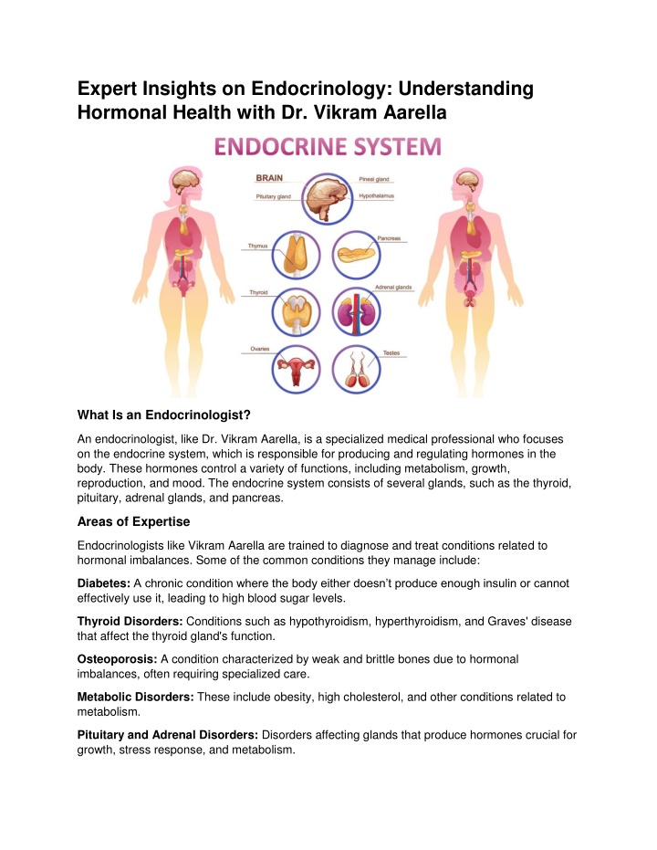 expert insights on endocrinology understanding n.w