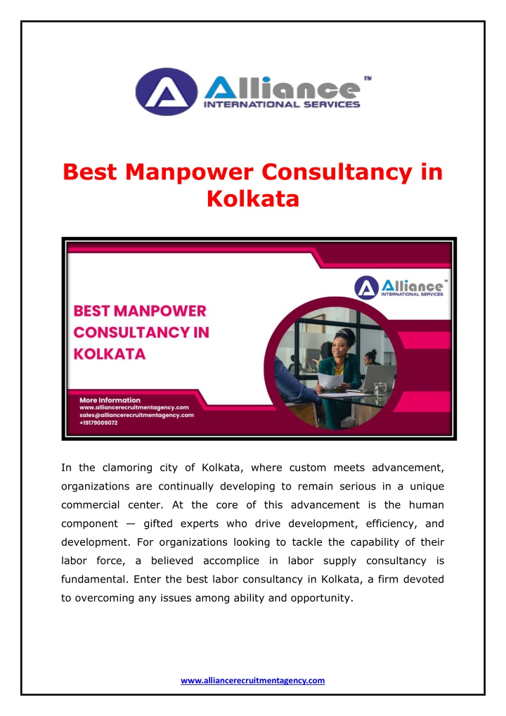 best manpower consultancy in kolkata n.w