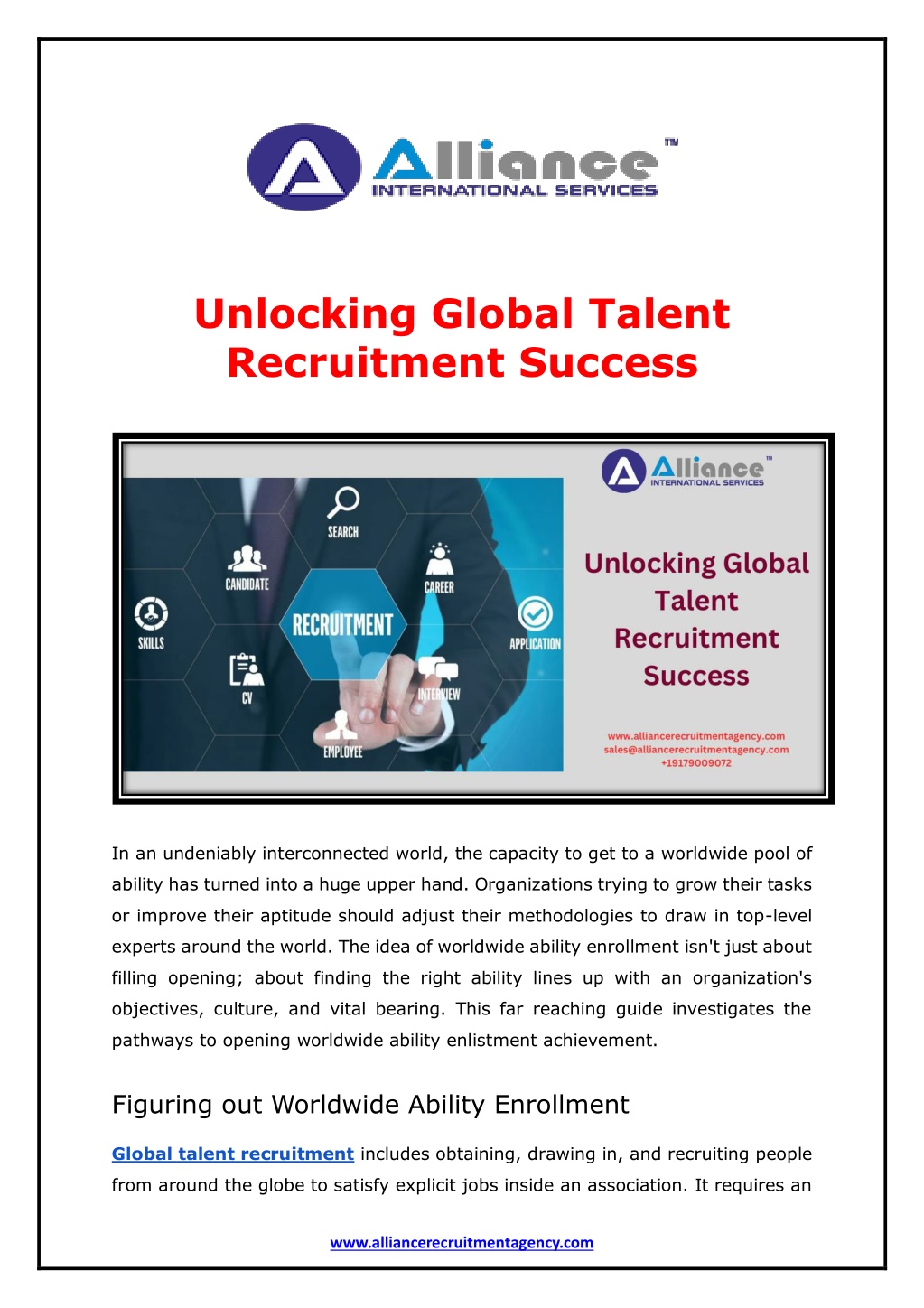 unlocking global talent recruitment success l.w