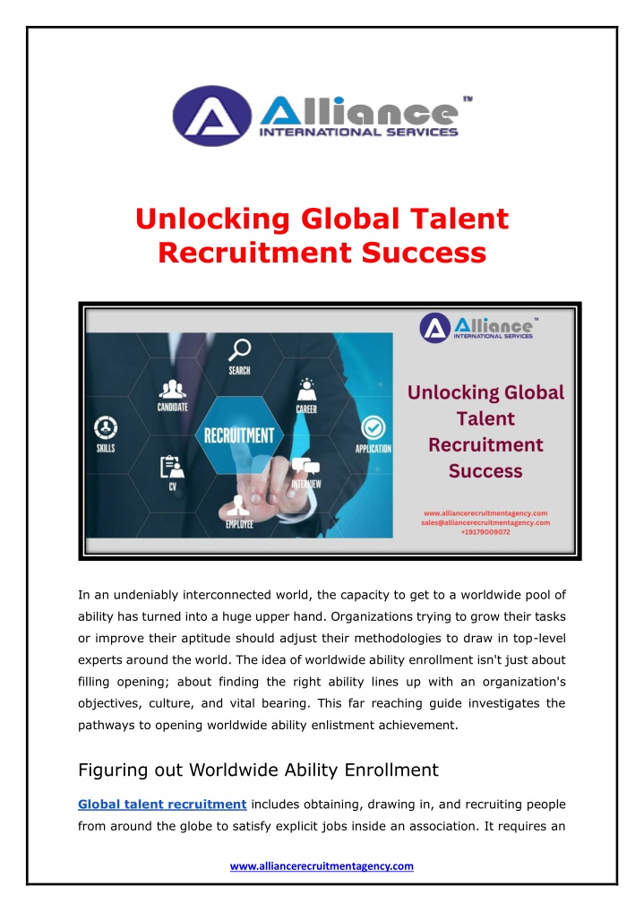 unlocking global talent recruitment success n.w