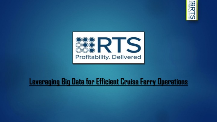 Leveraging Big Data for Efficient Cruise Ferry Operations