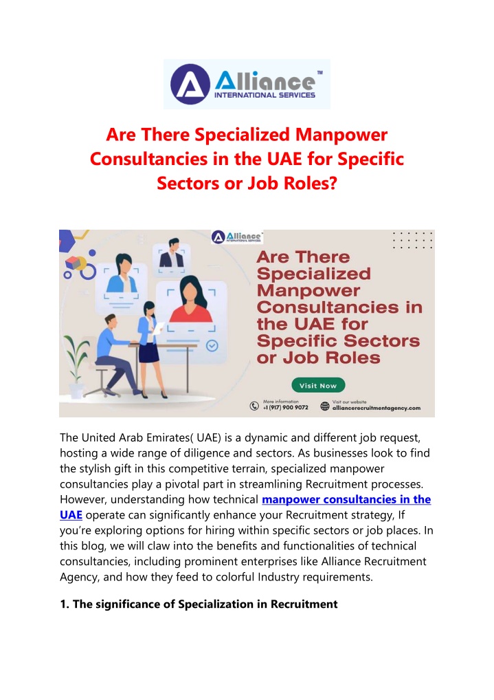 are there specialized manpower consultancies n.w