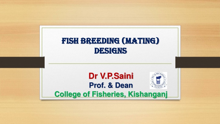 Fish Breeding Mating Strategies and Designs for Effective Population Management