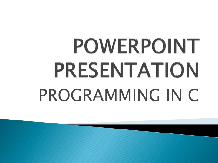 Introduction to Programming in C Language