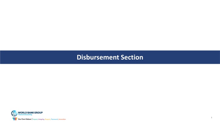 Disbursement Overview of World Bank Projects