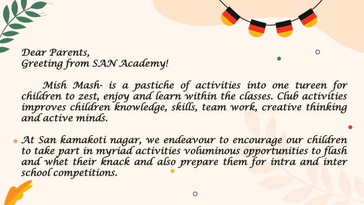 SAN Academy - Enhancing Children's Minds and Skills through Creative Activities