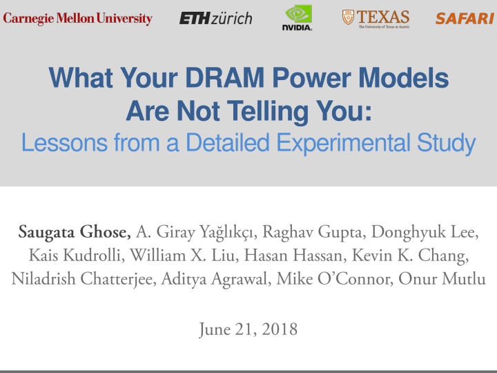 Insights into DRAM Power Consumption and Design Concerns