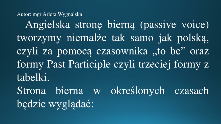 Learn How to Form Passive Voice in English