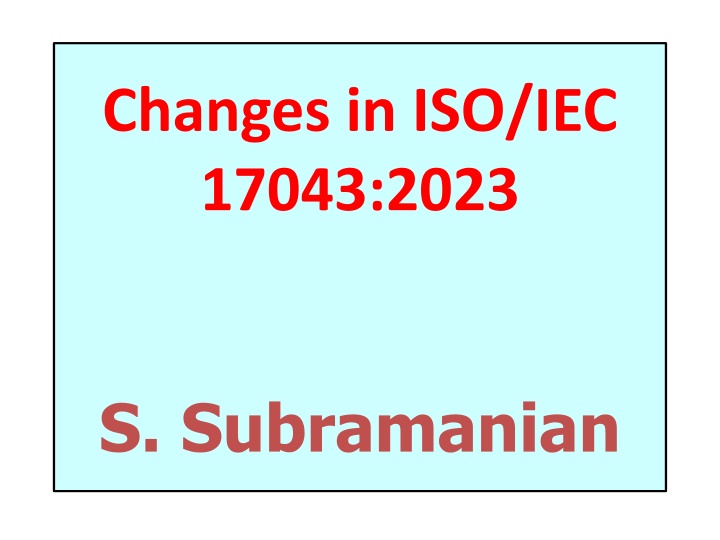 Changes in ISO/IEC 17043:2023 - Overview of Key Updates