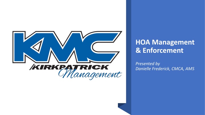 HOA Management and Enforcement Process