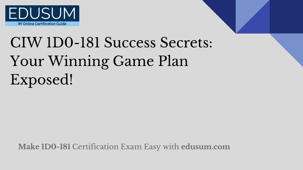 ciw 1d0 181 success secrets your winning game n.