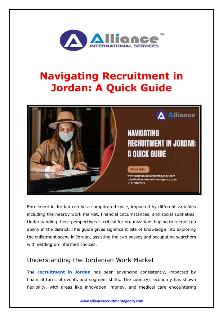 navigating recruitment in jordan a quick guide n.w