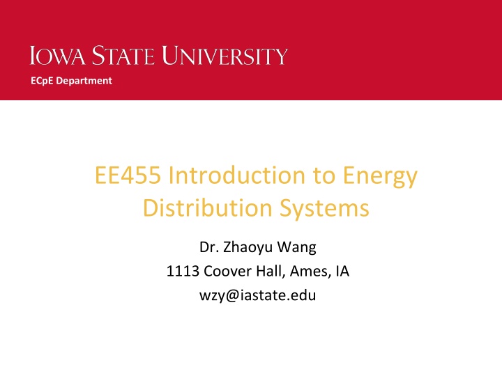 Energy Distribution System Line Models