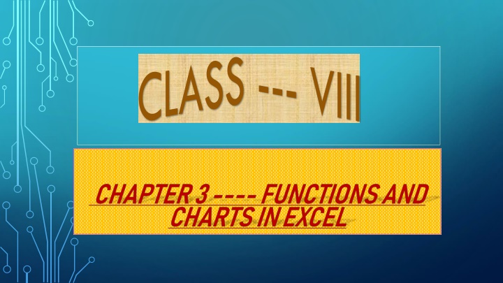 Learn Excel Functions and Chart Components in Detail