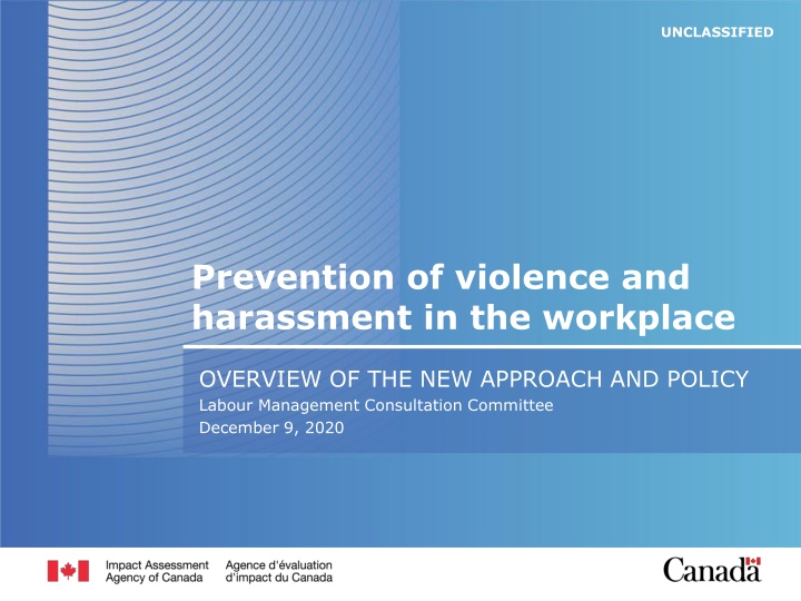 Workplace Violence and Harassment Prevention Policy Overview