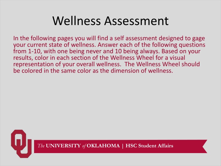 Comprehensive Wellness Assessment for Self-Reflection