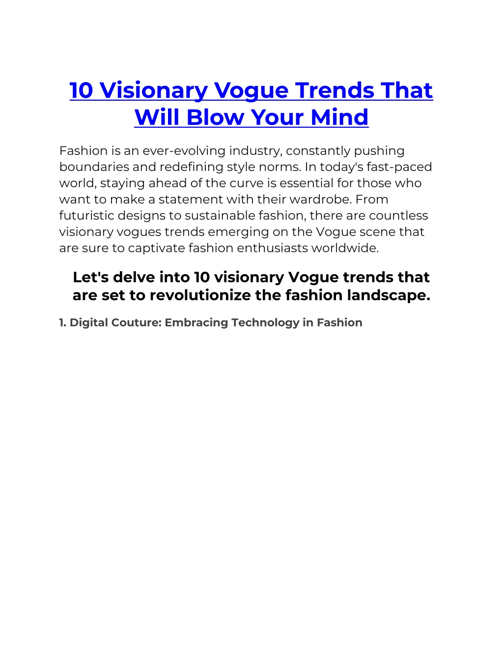 10 visionary vogue trends that will blow your mind l.w