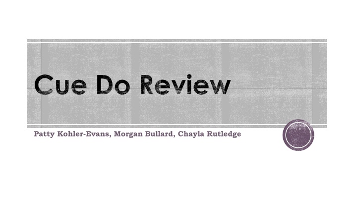Effects of Cue-Do-Review Sequence on Teaching Assistant and Student Perceptions