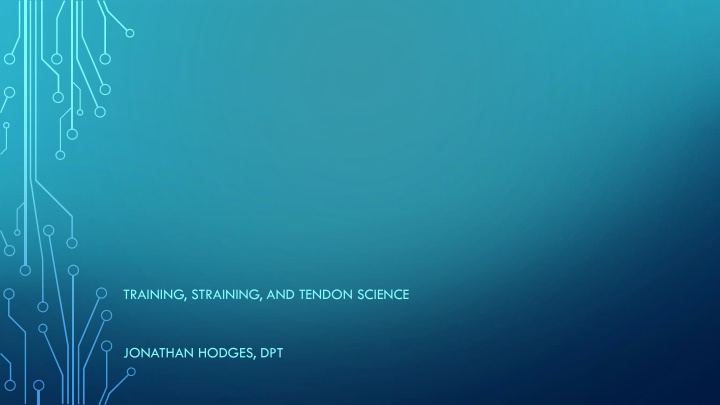 Training, Straining, and Tendon Science with Jonathan Hodges, DPT