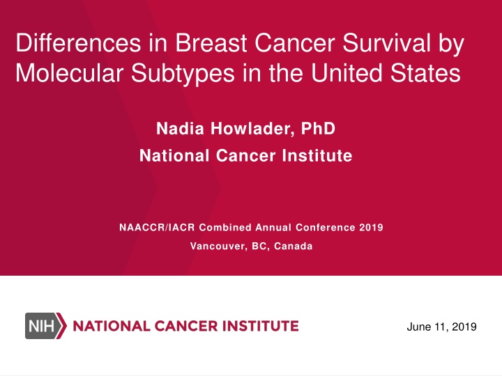 Breast Cancer Survival Disparities by Molecular Subtypes in the US