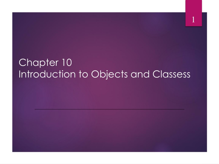Object-Oriented Programming Concepts