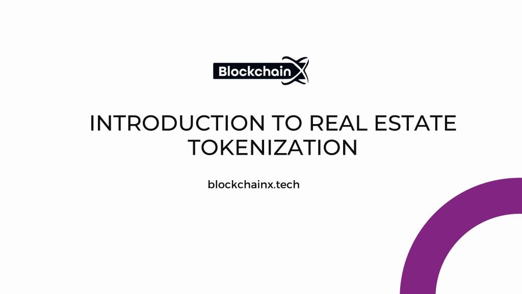 introduction to real estate tokenization l.w