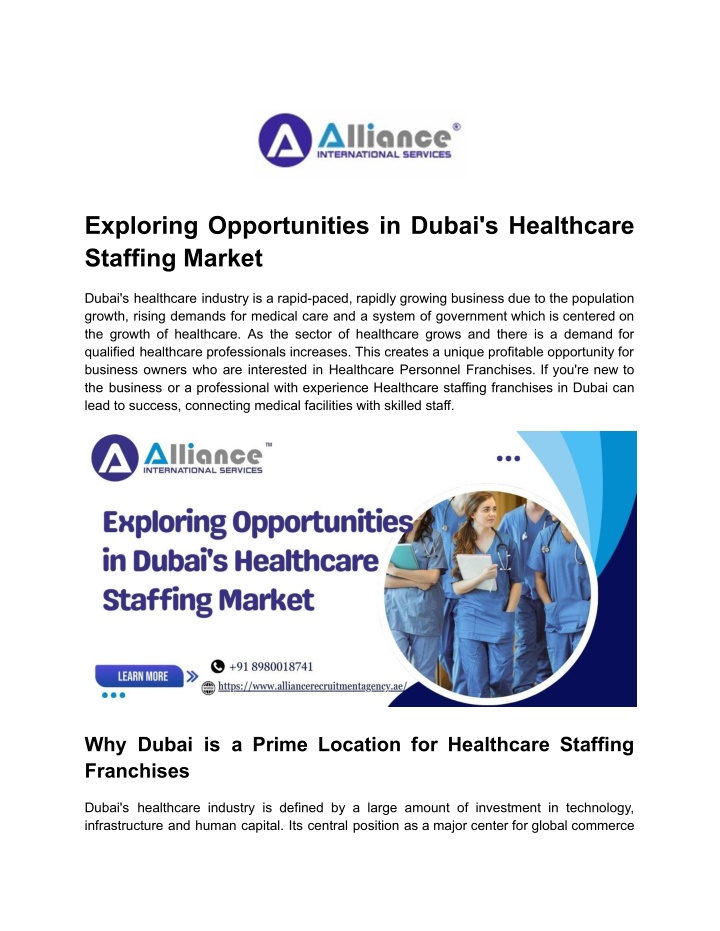 exploring opportunities in dubai s healthcare n.w