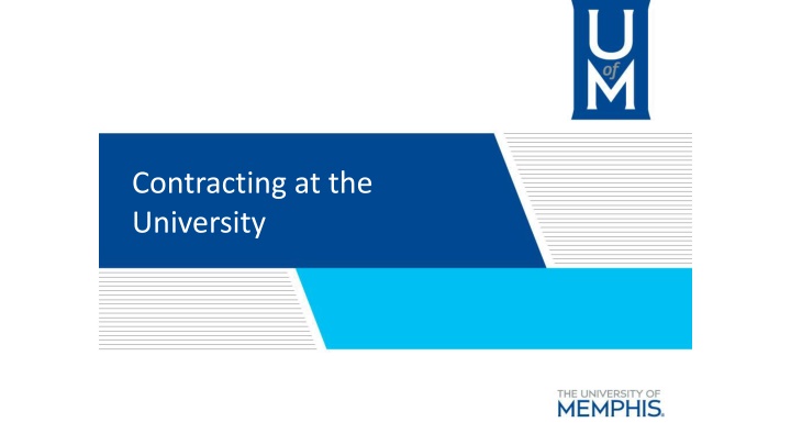 University Contracts: Procedures and Signatory Authority